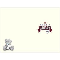 Dad with Football Me To You Bear Fathers Day Card With Beer Mat Extra Image 1 Preview